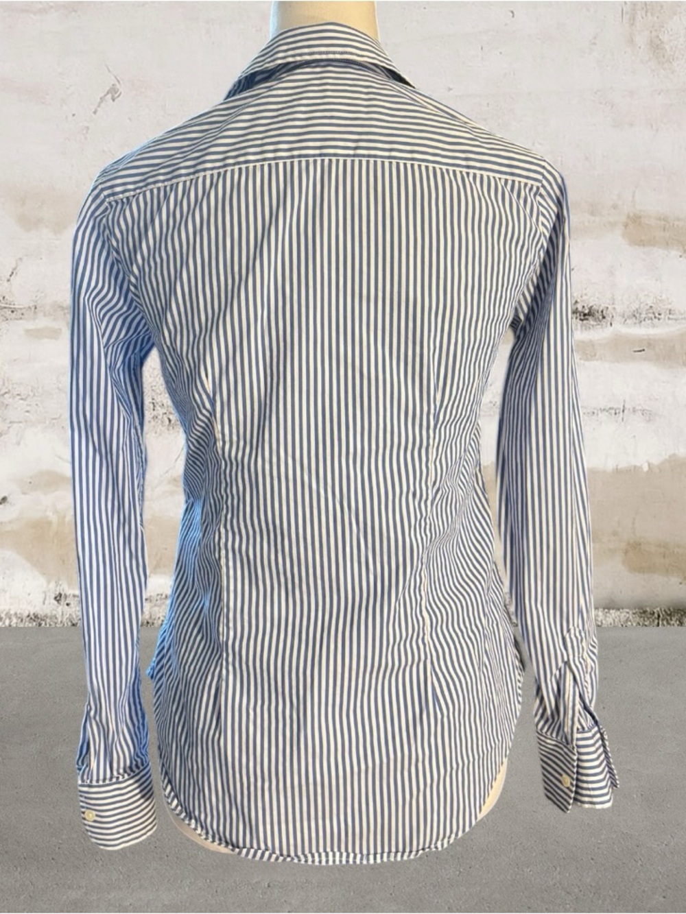 The Icon Shirt by Rochelle Behrens in Blue/White Striped Size XS - Picture 5 of 7